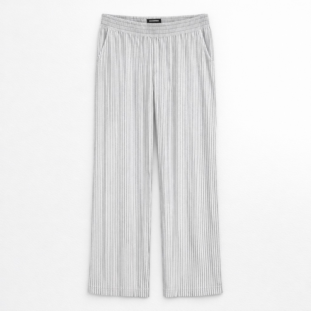 Volcom Beach Pants | True To This | Pinstripe Lightweight Cotton Viscose | Large